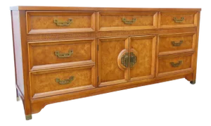 Henry Link Mandarin Hollywood Regency Long Dresser Sideboard Media Cabinet 6407
