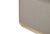 Wood Eclipse Outdoor Solid Teak Wood Ottoman Natural Look - Gray Fabric For Sale - Image 7 of 9