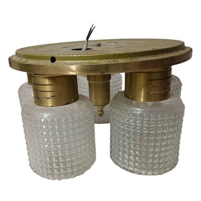 Mid-Century Ceiling Lamp, 1950s, in Very Good conditions. Designed 1950 to 1959 Up to 250V (Europe/UK Standard).The wiring...