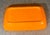 Tangerine Vintage Stangl Americana Tangerine Rectangular Art Pottery Tray For Sale - Image 8 of 9