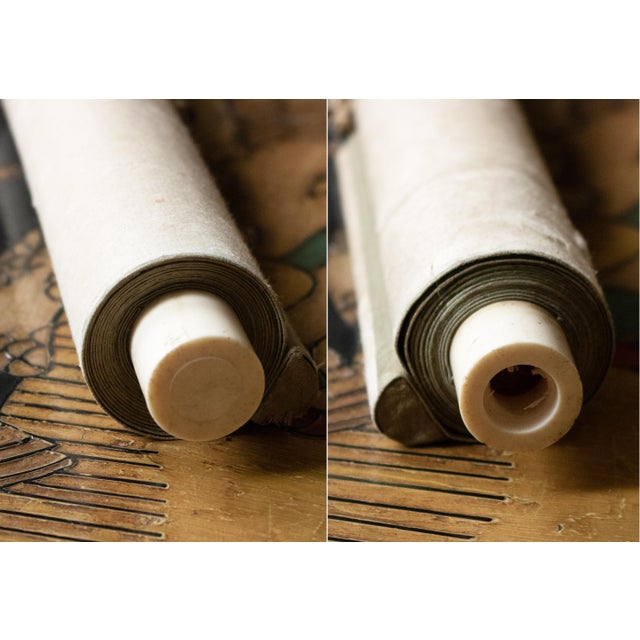 "Duck", Showa Era Japanese Monochrome Watercolor Scroll Painting For Sale - Image 12 of 14