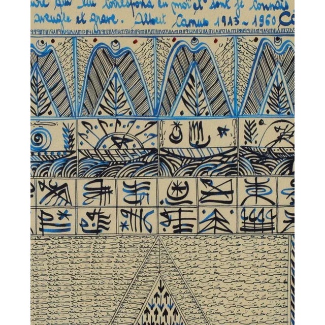 Rachid KORAICHI DEUX RIVES UNE MER - HOMMAGE À ALBERT CAMUS TWO SHORES ONE SEA : ALBERT CAMUS 2008 lithograph on Arches...