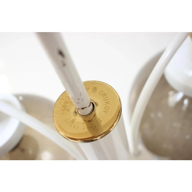 Mid-Century Smoked Glass Pendant by Drukov, 1970s For Sale - Image 10 of 11