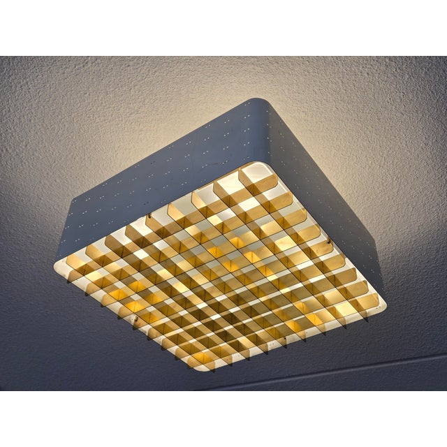 Starry Sky Ceiling Lamp by Taito Oy, Finland, 1950s For Sale - Image 4 of 16
