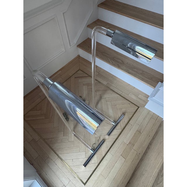 1970s Peter Hamburger Crylicord Floor Lamps for Kovacs - 1970s For Sale - Image 5 of 18