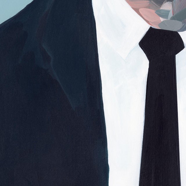 Abstract Portrait No.5 Abstract Figurative Acrylic Painting For Sale - Image 3 of 5