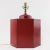 Red Vintage Colorful Hand-Painted Autumn Squirrel Hexagonal Tea Can Table Lamp For Sale - Image 8 of 11