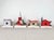Mid Century Retro Blune Putz Christmas Village Houses- Set of 4 For Sale - Image 4 of 10
