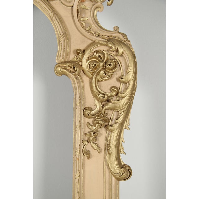 Beige Large Antique Rokoko Style Frame, 1860 For Sale - Image 8 of 18