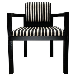 German Model D51 Fagus Armchair with Bauhaus Pattern Cushion by Walter Gropius for Tecta For Sale
