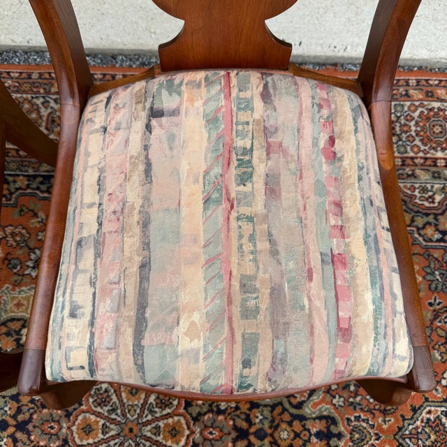 Pennsylvania House Vintage Pennsylvania House Traditional Duncan Phyfe Cherry Dining Chairs - A Pair (A) For Sale - Image 4 of 16