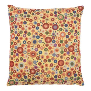 Klimt Circles Tapestry Cushion With Feather Filler - 46x46cm (18"x18") For Sale