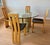 1980s Vintage Italian Glass Table With a Set of 4 Wood and Brown Leather Chairs in the Style of Pietro Costantini For Sale - Image 13 of 18
