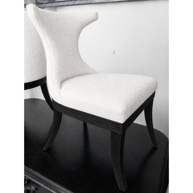 Mid-Century Modern Set of 10 Randolph & Hein Klismos Style Dining Chairs For Sale - Image 3 of 4