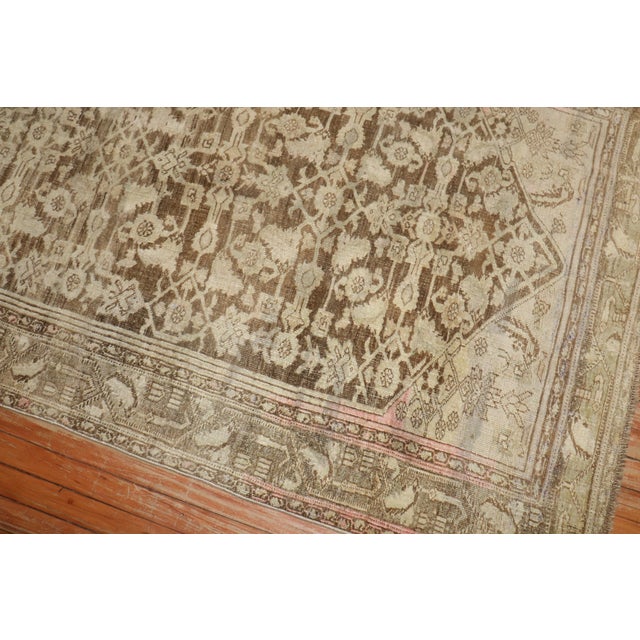 Early 20th Century Zabihi Collection Antique Persian Bidjar Rug - 4'1" x 6'5" For Sale - Image 5 of 9