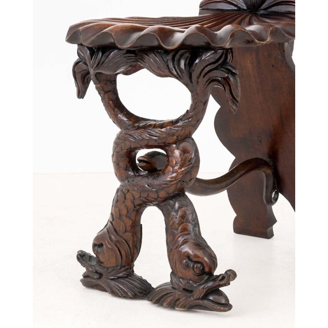 Italian Grotto Shell Carved Chairs, Pair For Sale - Image 4 of 11