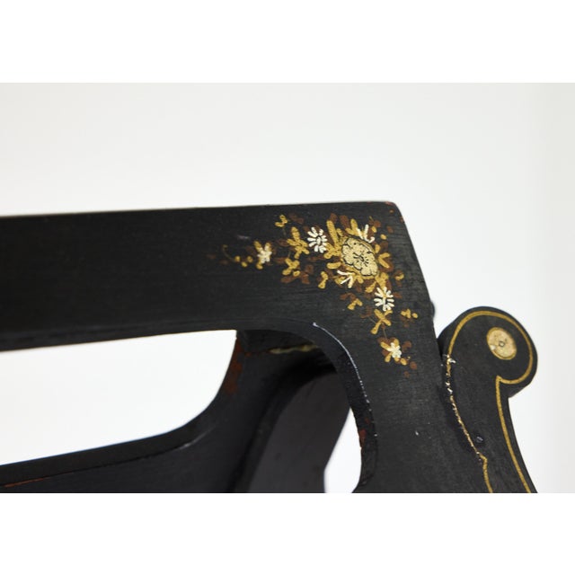 Adjustable Music Stand, Ebonized W Mother of Pearl Inlay, 19th Century Victorian For Sale - Image 12 of 18