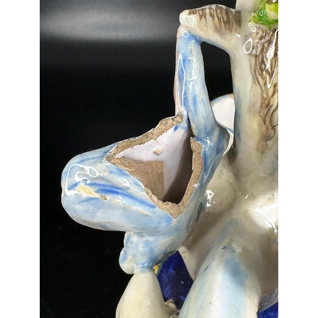 Antique Italian Majolica Dragon Stand, 1890s For Sale - Image 9 of 11