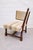 Brown Transitional Hungarian Lounge Chair in Oak, Minotti Tapestry & Belgian Bouclé Upholstery, 1930s For Sale - Image 8 of 11
