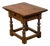 English 19th Century Walnut Side Table with Drawer and Turned Baluster Legs For Sale