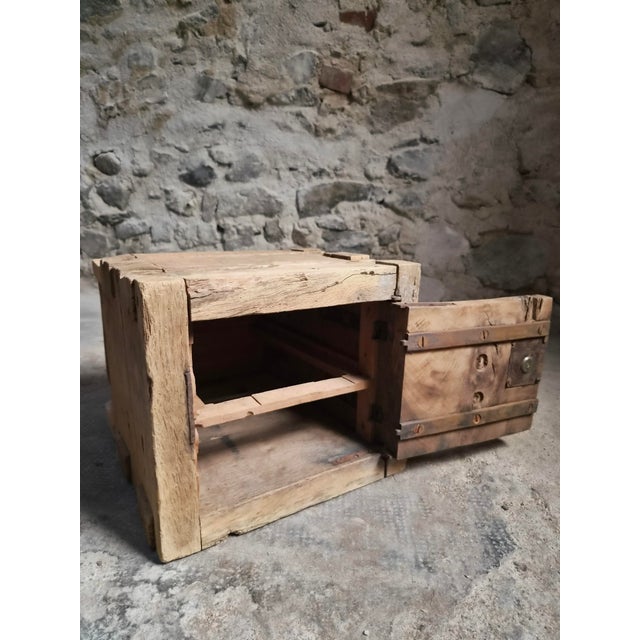 A rare antique strongbox cabinet from France, dating from the late 18th to mid-19th century (circa 1750–1850). Originally...
