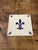 1960s Vintage French Desvres Fleur-De-Lis Ceramic Tiles, 1960s, Set of 12 For Sale - Image 5 of 9