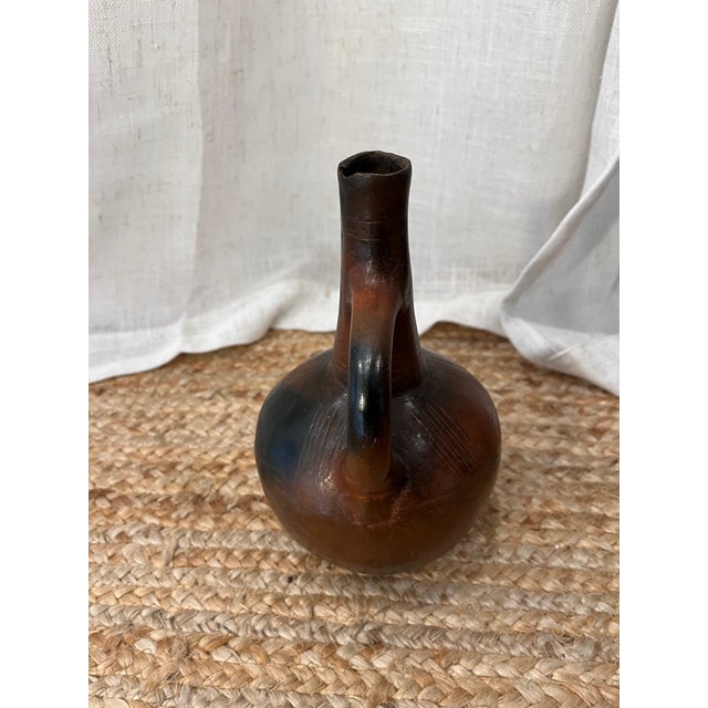 Antique African Ethiopian Terracotta Jebena Jar Container For Sale In Tampa - Image 6 of 15