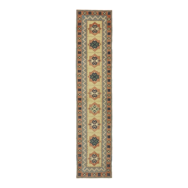 Vintage Turkish Oushak Runner - 02'06 X 11'07 For Sale