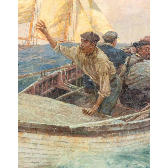 Charles Murray Padday Pilot Boat Crew Oil, 1898 For Sale - Image 4 of 9