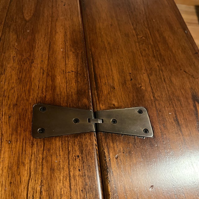 Wood Vintage Expandable Barley Twist Dining Library Hunt Table With Drawer 64" Long For Sale - Image 7 of 12