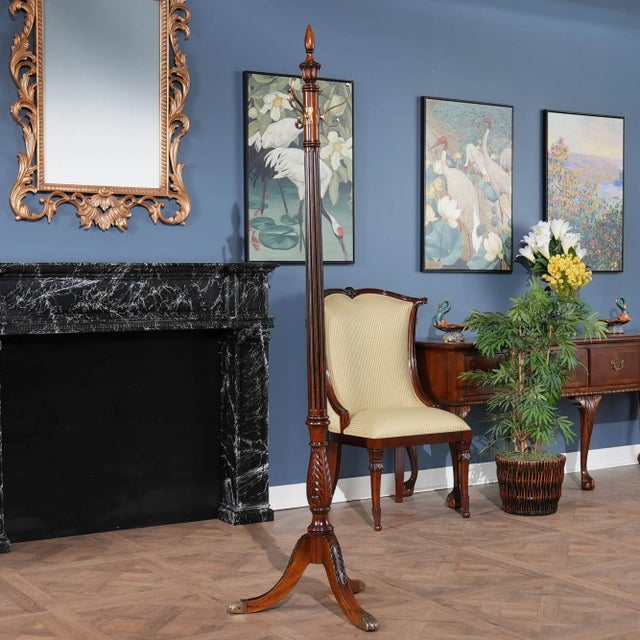 2020s Niagara Furniture Sheraton Style Mahogany Coat Tree For Sale - Image 5 of 11