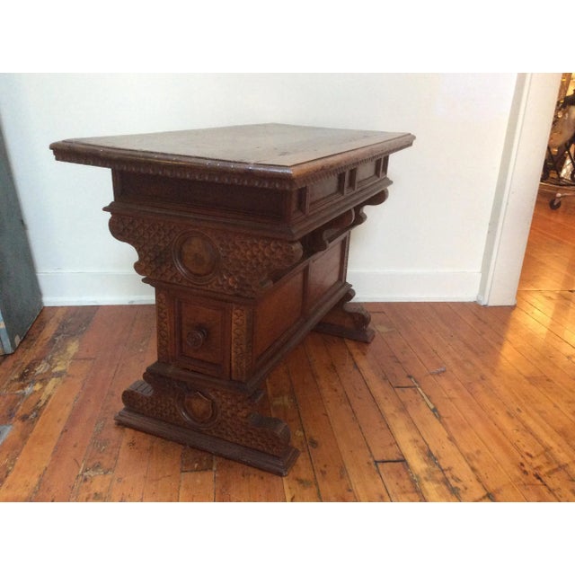 Antique Tuscan Walnut Table For Sale - Image 4 of 6