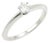 Tiffany & Co. Platinum & 0.25ct Diamond Solitaire Engagement Ring W/Cert, Size 6 For Sale