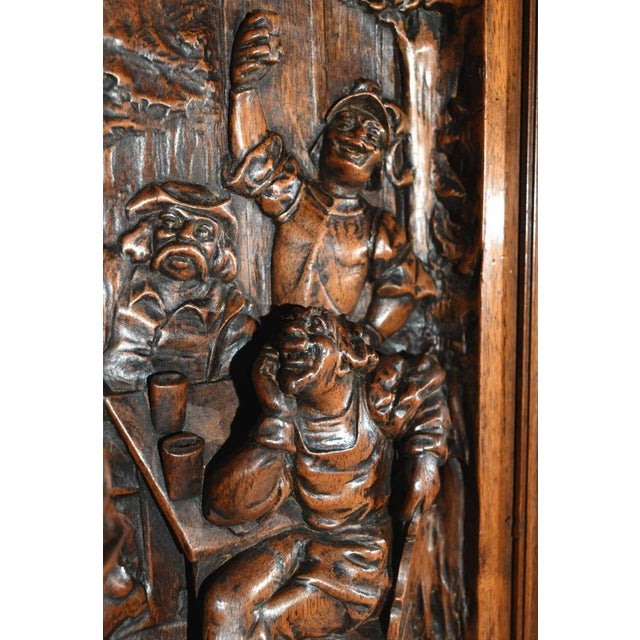 Sebillon Vigneron Carved Panel, Late 19th Century, Solid Walnut For Sale - Image 10 of 18