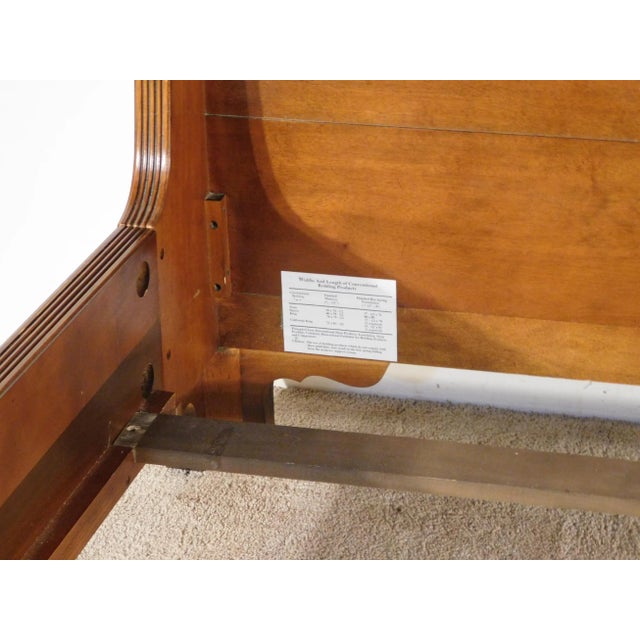 Massive Henredon Aston Court Mahogany Carved King Kingsize Sleigh Bed