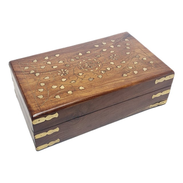 German Art Nouveau Box with Marquetry, 1900s For Sale