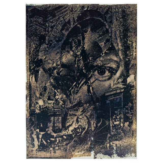 Vhils, Relic, Signed Screen Print For Sale