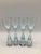 Glass 50’s Holmegaard Denmark Princess Teardrop Crystal Cordial Flutes by Bent Severin - Set of 8 For Sale - Image 7 of 9