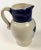 Shabby Chic Hand Thrown Clay Cobalt Mini Pitcher For Sale - Image 3 of 13