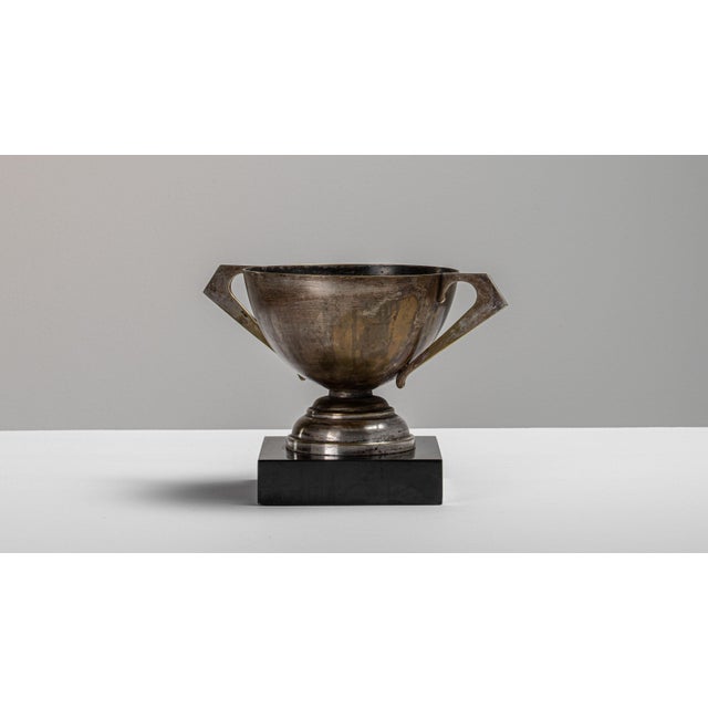 1930s France Art Deco Silver Stone Statue For Sale In Greensboro - Image 6 of 15