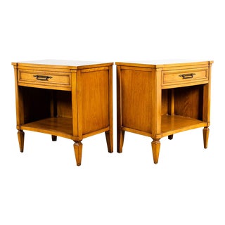 1960s Mid-Century Modern Walnut Nightstands - a Pair For Sale