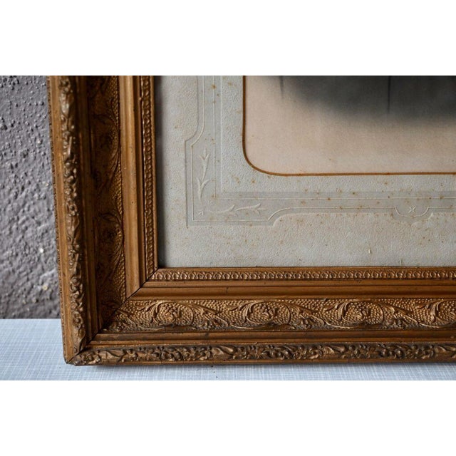 Rustic French Artist, Man with Mustache, 1910, Photographic Print, Framed For Sale - Image 3 of 10