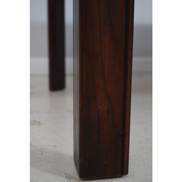 Brown Baker Oak Dining Table With Two Leaves For Sale - Image 8 of 16