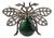 Exquisite 15.35 Carat Emerald, Citrine and Diamond Beetle Brooch Pendant For Sale