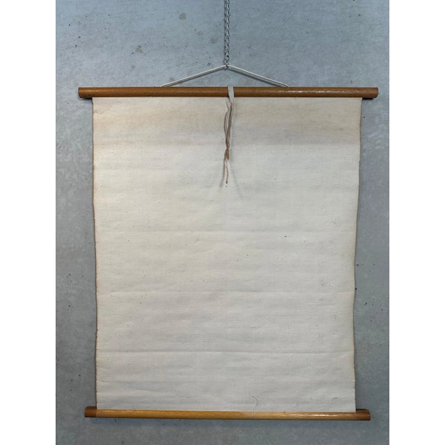 1960s Vintage Linen School Map, 1960s For Sale - Image 5 of 7