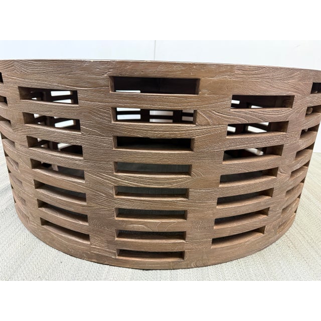 Taupe Brownstone Palmer Mirrored Coffee Table For Sale - Image 8 of 12