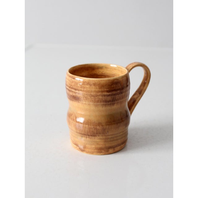 Vintage Handmade Studio Pottery Mug For Sale - Image 9 of 12