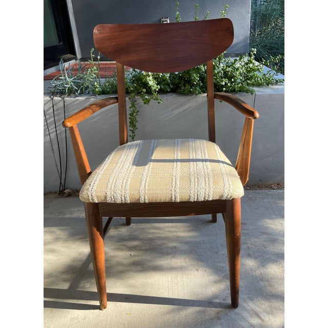 Mid-Century Modern Pair Vintage Stanley Furniture Mid Century Modern Armchairs – 1960s For Sale - Image 3 of 10