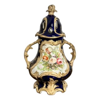 Antique Samuel Alcock Pot Pourri Vase and Cover, 1840s For Sale