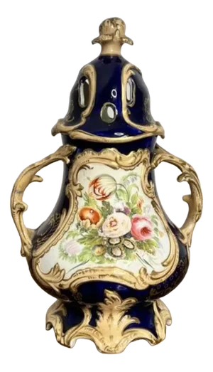 Antique Samuel Alcock Pot Pourri Vase and Cover, 1840s